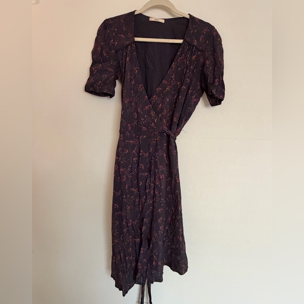Chic Black Floral Midi Dress